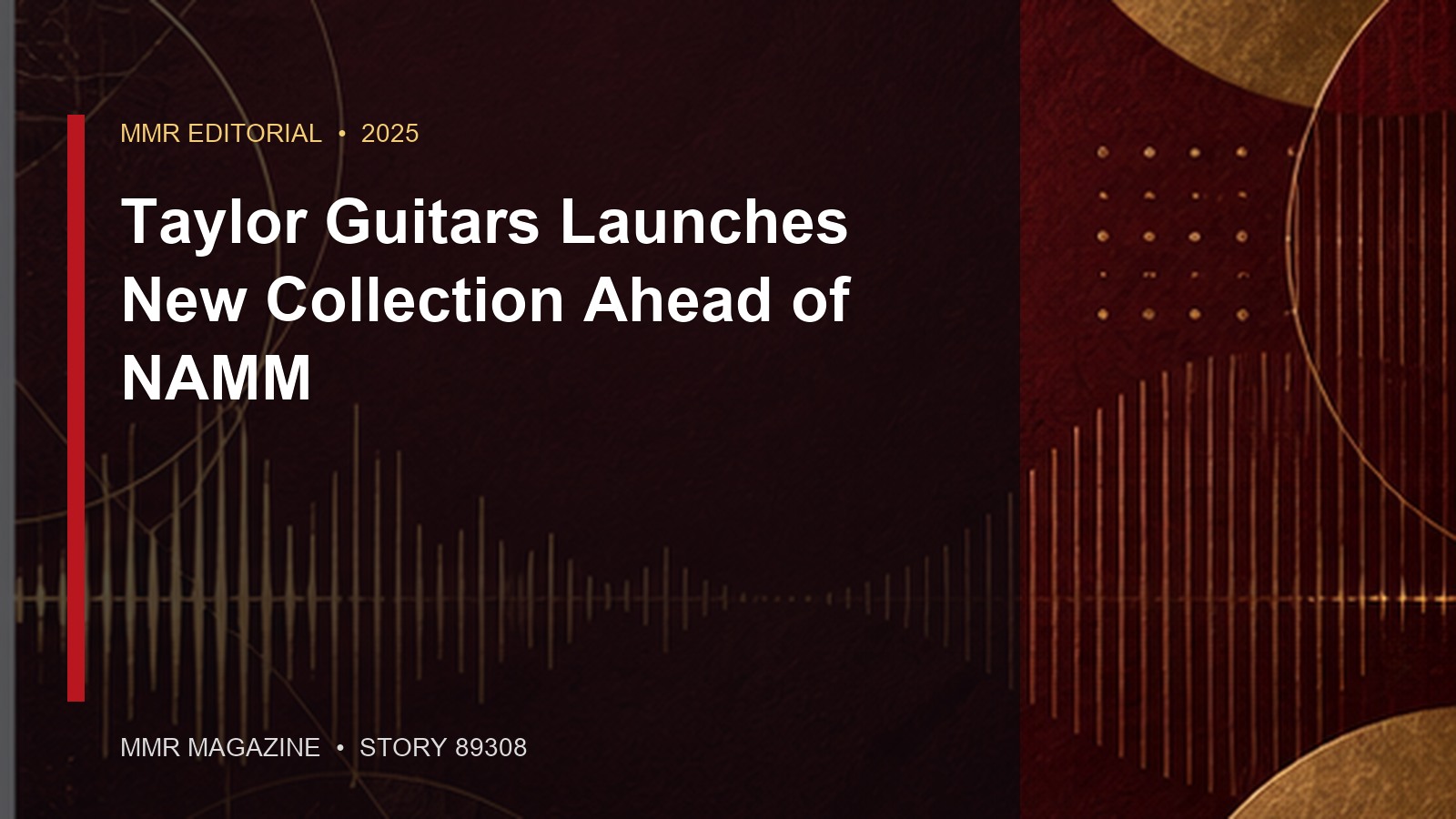 Taylor Guitars Launches New Collection Ahead of NAMM