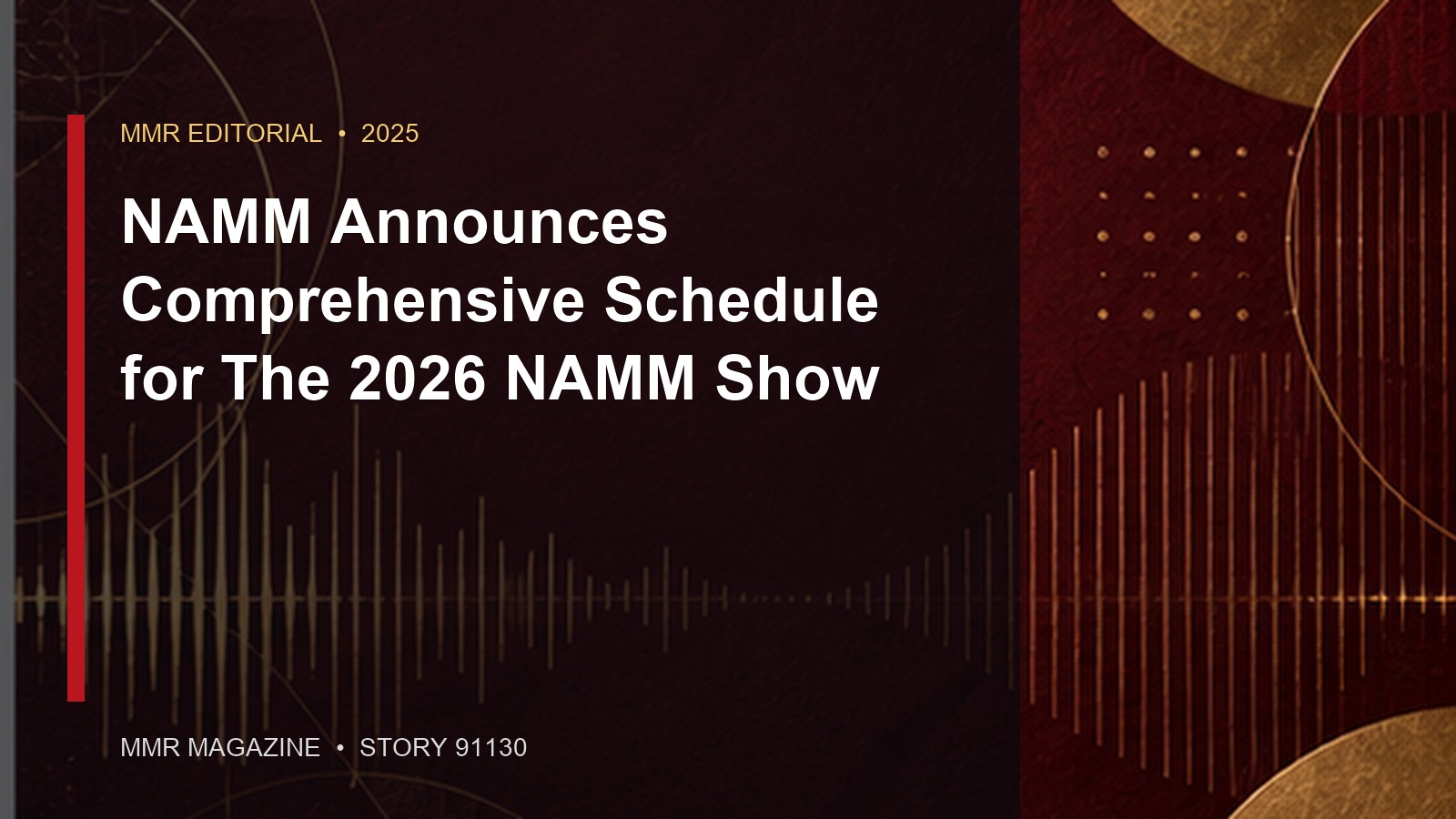 NAMM Announces Comprehensive Schedule for The 2026 NAMM Show